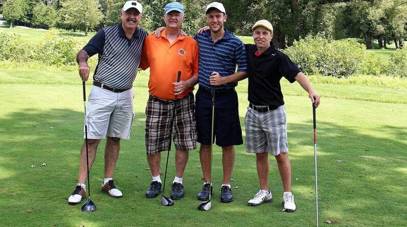 golfers, group photo, men